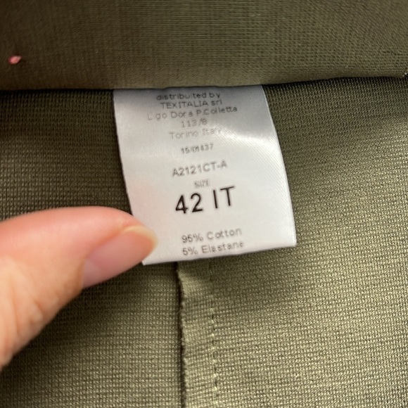 Harris Wharf London Olive Stretch Blazer - Picture 3 of 3